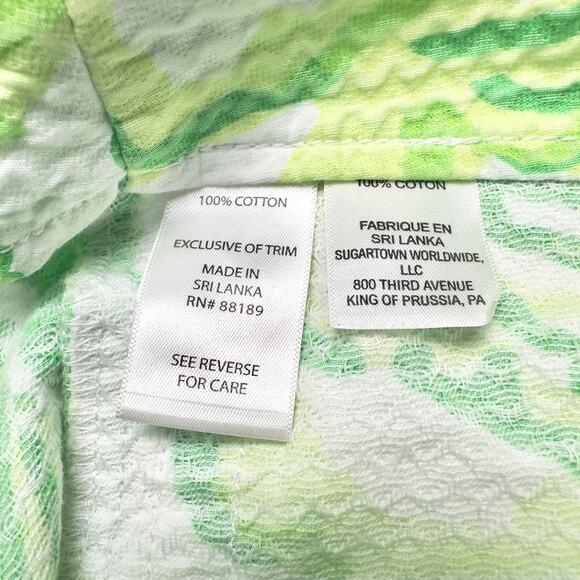 Lilly Pulitzer | Women | Liza Lime Green Floral Summer Resort Shorts | Size 2 - Picture 6 of 10